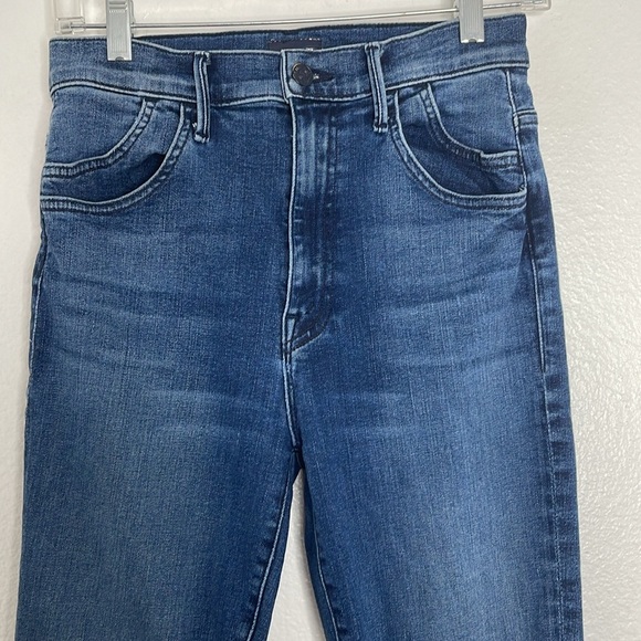 MOTHER The Stash Swooner Ankle Fray In Chick Flick Size 27 - Picture 2 of 9